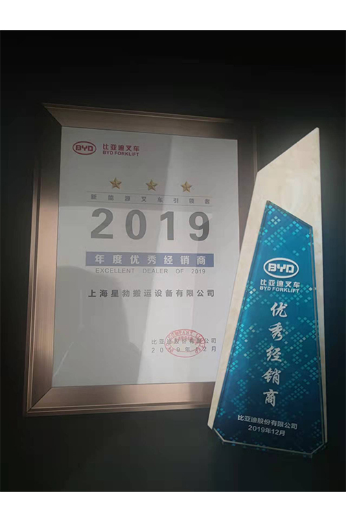 江山市比亚迪2019优秀经销商